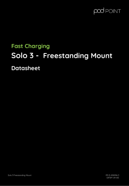 Solo 3 Freestanding Mount datasheet