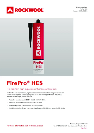 FirePro® HES - Product Data Sheet