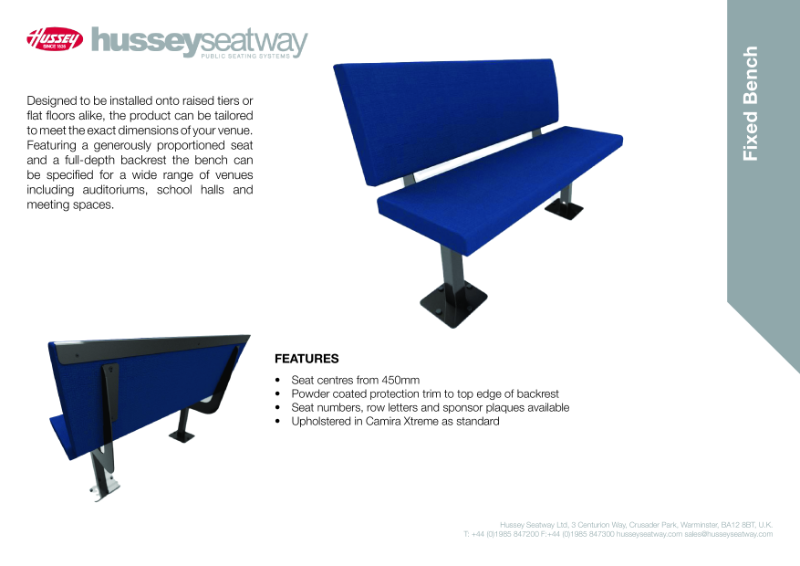 Fixed Bench - Product Specification