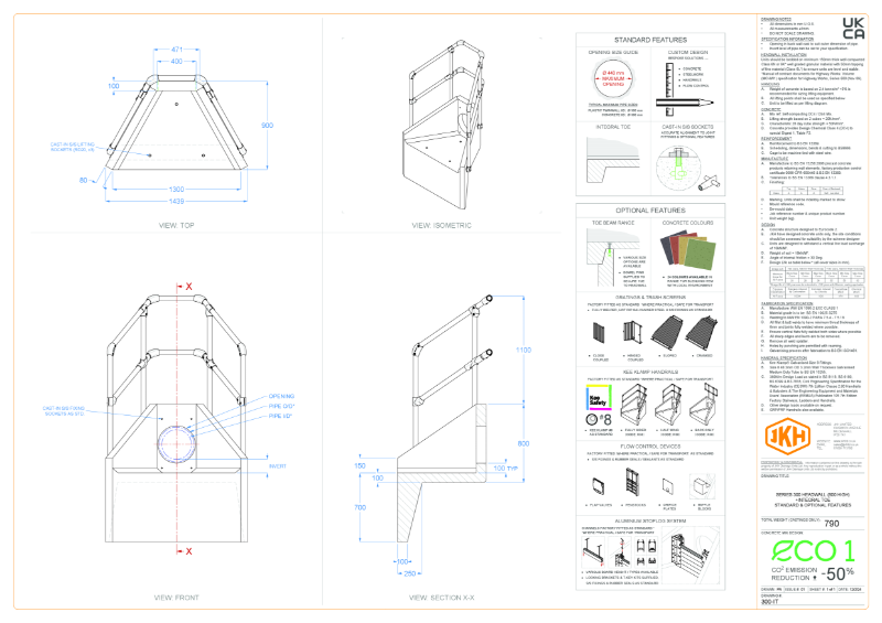 SERIES 300 HEADWALL (INTEGRAL TOE)