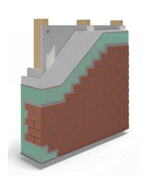 Timber Frame Cavity Rail Carrier Board Clay Brick Slip A1 Rated Carrier Board System - Carrier Board System