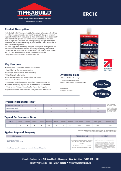 Timbabuild® ERC10 Adhesive Product Data Sheet