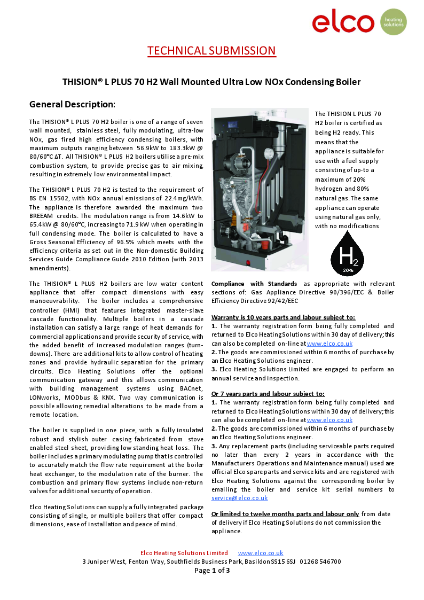 Technical Submission - THISION L PLUS 70 H2