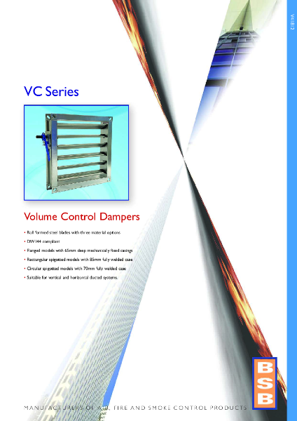 VC Series Volume Control Damper Brochure