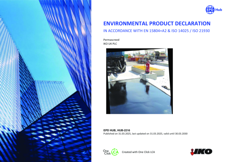 EPD Certificate - IKO Permascreed LI