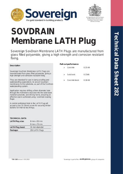 Lath Plugs TDS