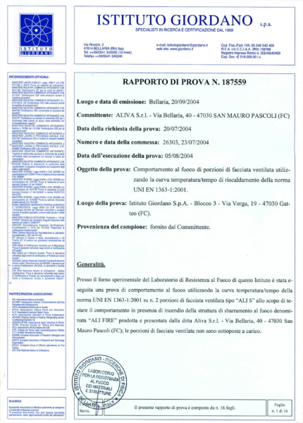 Aliva Stone covering secret anchor fix fire test