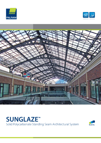 Sunglaze Solid Polycarbonate Standing Seam Panel System