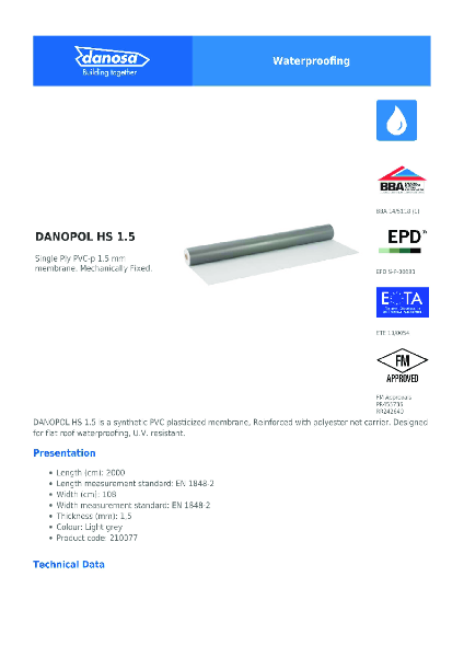 Danosa - DANOPOL HS 1.5