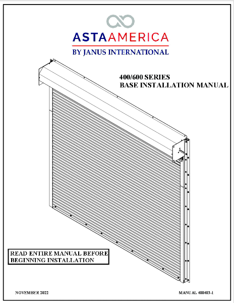 Series 400 Installation Instructions