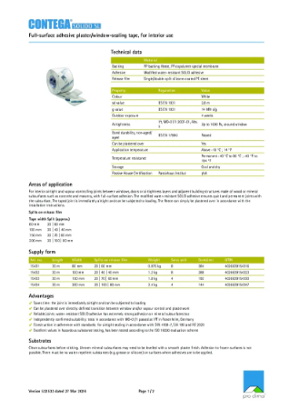 Contega Solido SL-Technical Datasheet