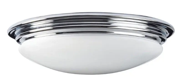 Baderomsbelysning - Baderomslampe - Taklampe Bovey Plafond Krom/Matt Hvit