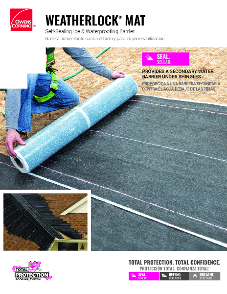 Weatherlock Mat Data Sheet