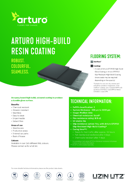 Arturo High-Build Resin Coating
