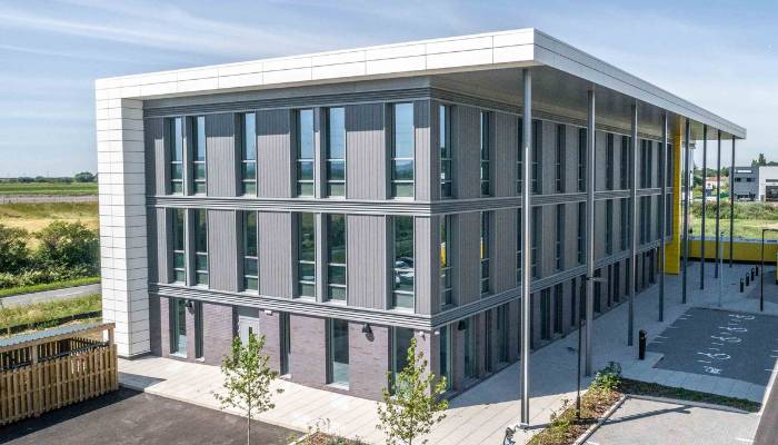 Somerset Energy Innovation Centre clad with Cedral Click