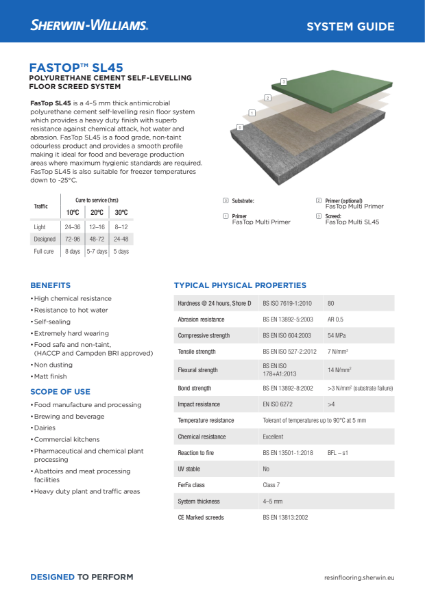 Resin Flooring FasTop SL45 Screed System Guide