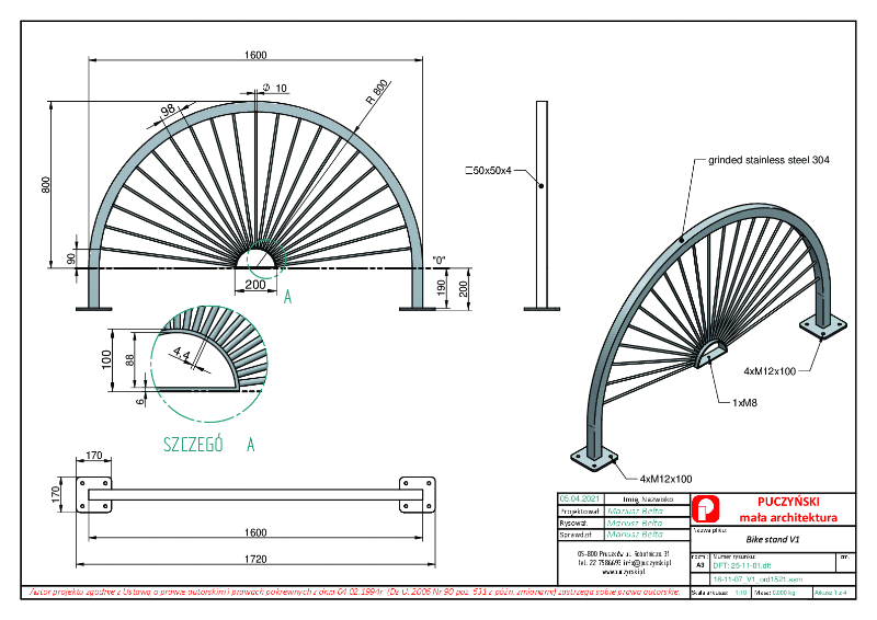 All Urban - Bike Racks - 25-11-01 - Data Sheet