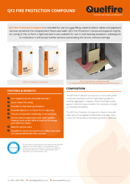 Product Data Sheet - QF2 Fire Protection Compound