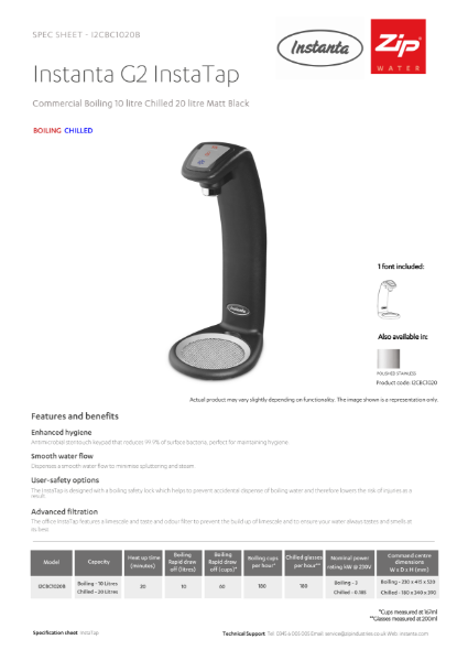 Instanta G2 InstaTap I2CBC1020B