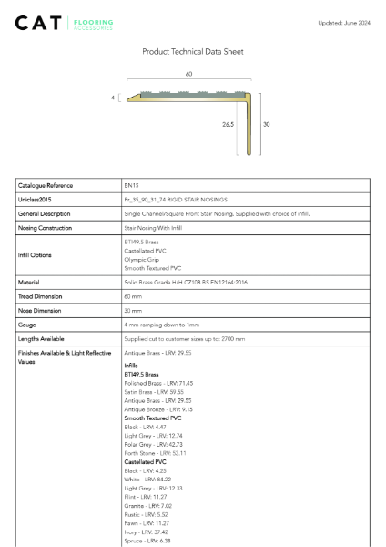 BN15 ANTIQUE BRASS TDS