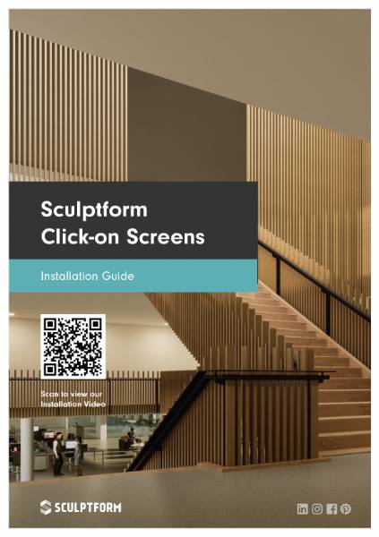 Sculptform Click-on Screens Installation Manual