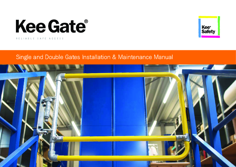 Kee Gate® Single and Double Gates Installation and Maintenance Manual (English)