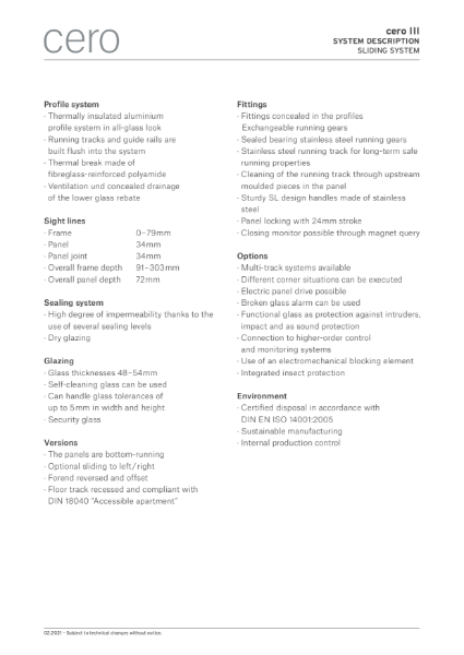 Solarlux cero III sliding door / sliding window insulated