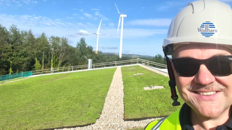 Wallbarn Modular Green Roof M-Tray® - Crumlin, South Wales
