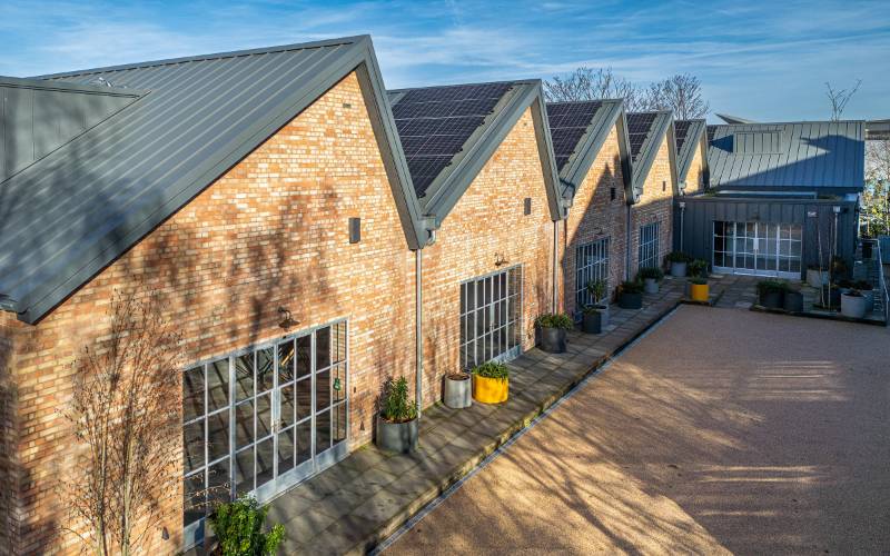 Clement Naked Steel windows and doors with galvanised finish enhance newly renovated workspace