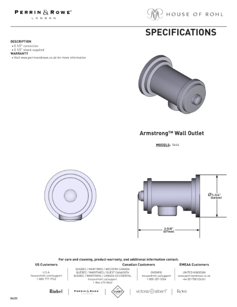Armstrong™ Wall Outlet