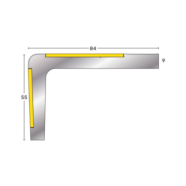 Recessed Heavy Duty Stair Nosing (for internal or external use) - Stair Nosing