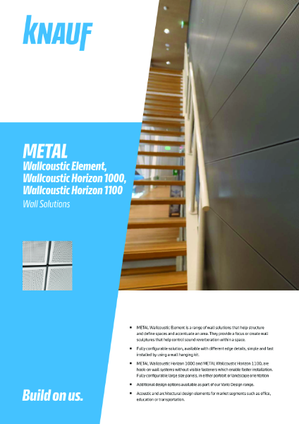 METAL Wallcoustic Element Horizon 1000/1100