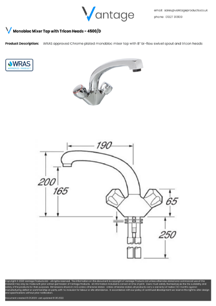 Product Data Sheet - 4500/D