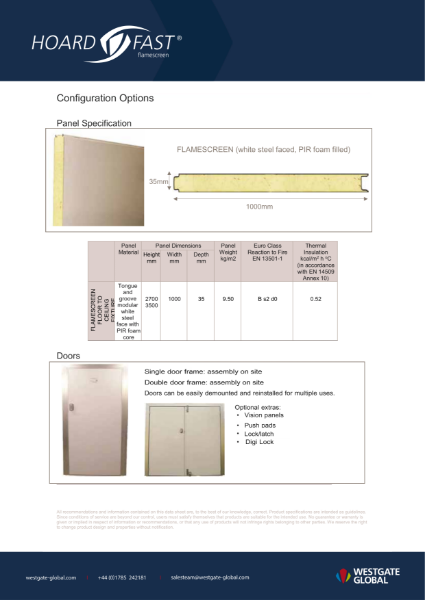 Hoardfast Flamescreen Floor-to-Ceiling - Configuration Options