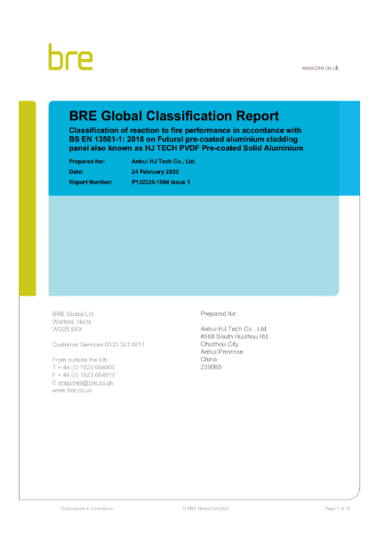 en 13501 2 classification report