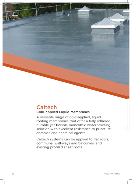 Caltech Cold-Applied Liquid Roofing Brochure