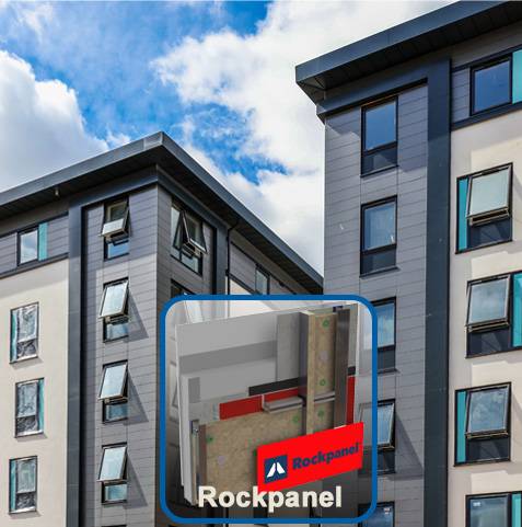 Rockpanel compressed rock fibre panels