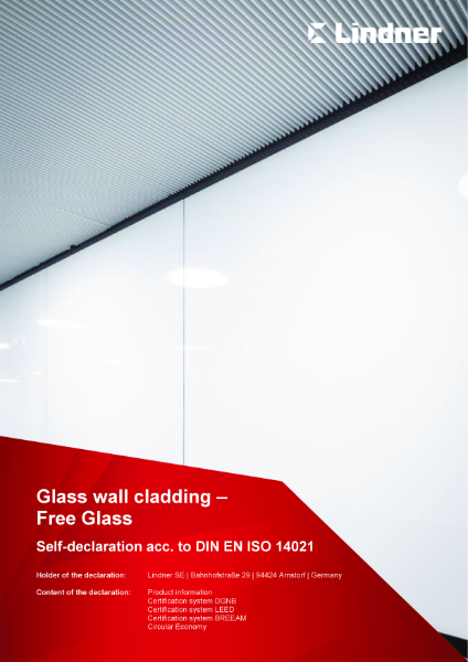 Lindner Free Glass - Self-declaration 