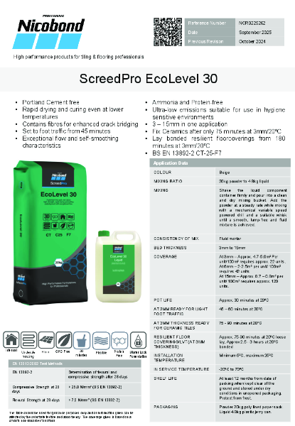 Nicobond ScreedPro EcoLevel 30