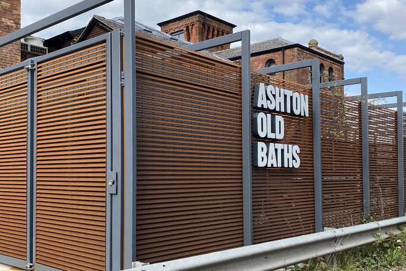 Corten Steel Louvres chosen to match Heritage Site