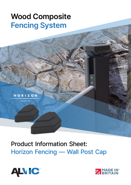 Wall Post Cap - Horizon Range - Product Information Sheet