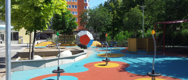 Fallskydd - Gummiasfalt Uniplayground