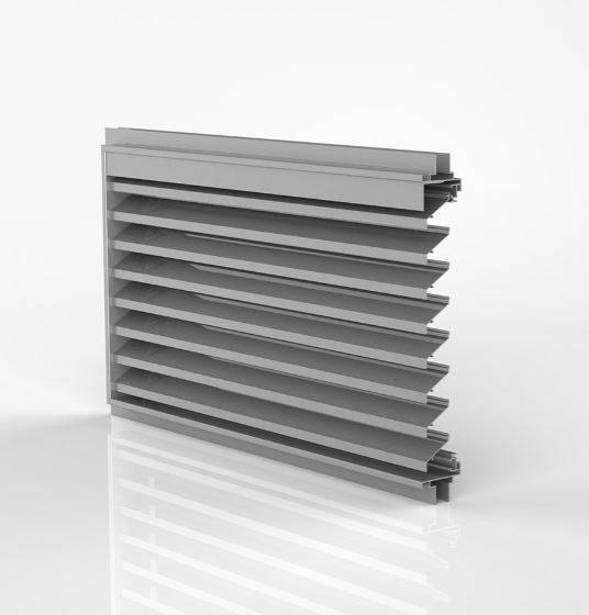 DucoGrille Classic F 45HP - Recessed Aluminium Wall/ Window Louvres