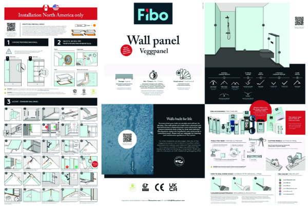Monteringsanvisning Fibo Veggpanel