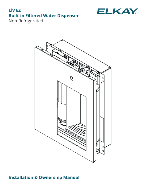 Elkay LBWDM0 Installation & Ownership Manual