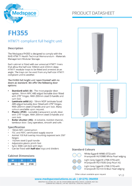 FH355 - HTM71 Compliant Full Height Unit
