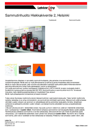 PDF-tuotekortti