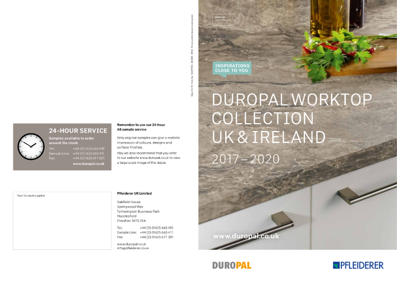 Duropal Worktop Collection UK & Ireland 2017 - 2020