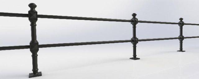 ASF Balmoral Recycled Cast Iron Post and Rail System