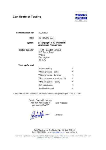 CWCT Certificate